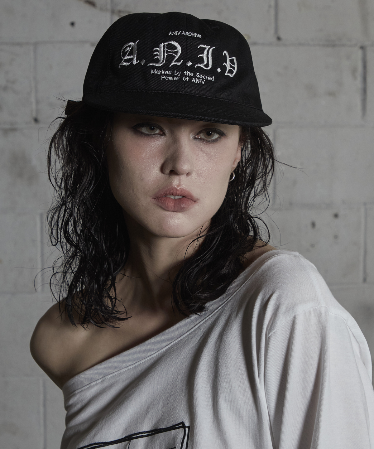 어니브(ANIV) ANIV ARCHIVE CAP BLACK