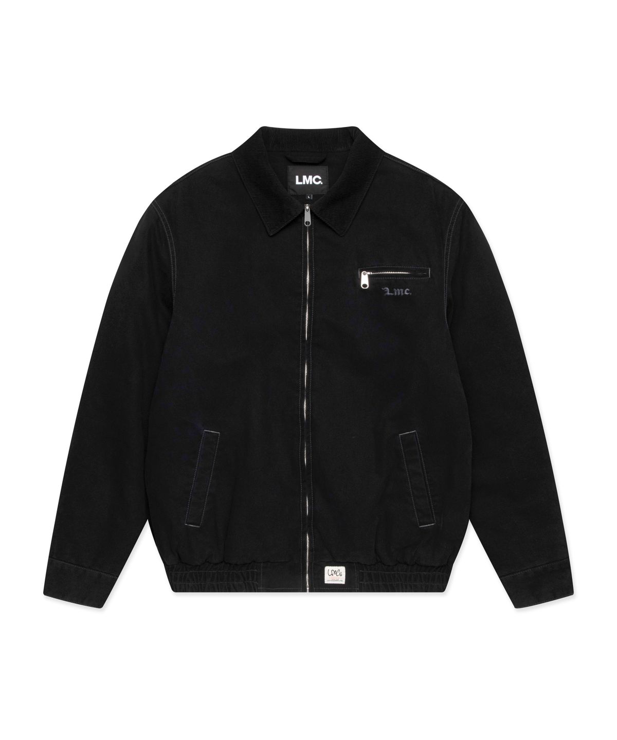 엘엠씨(LMC) CONTRAST STITCH WORK JAKCET black