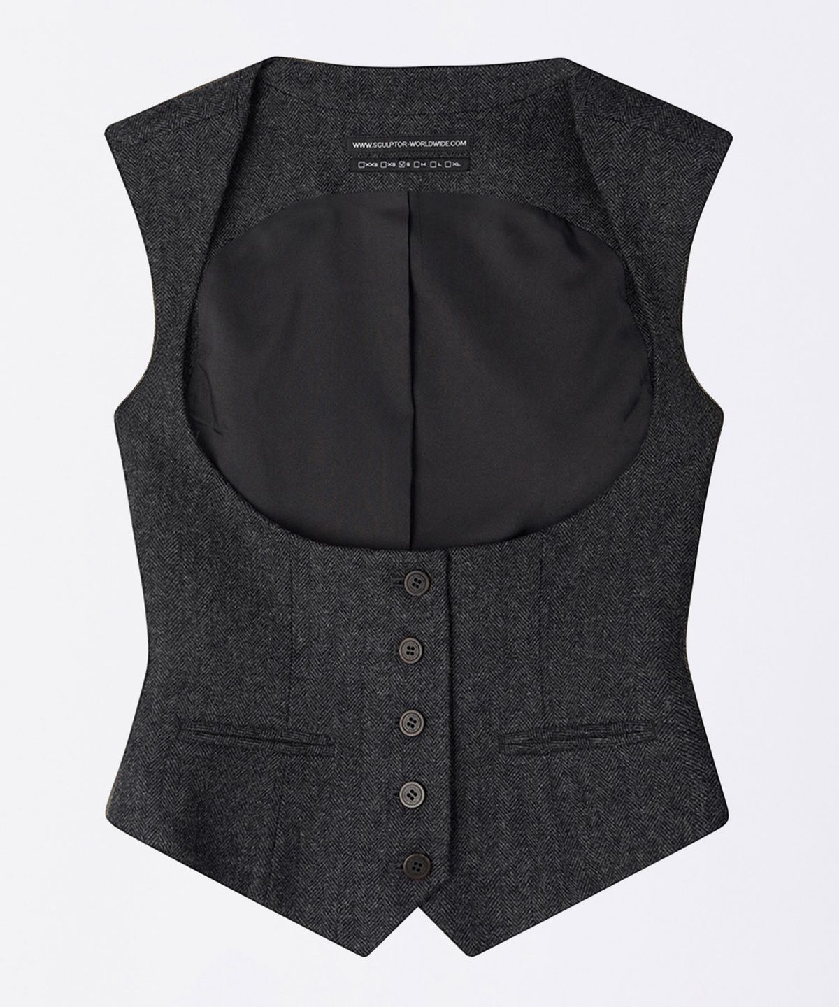스컬프터(SCULPTOR) Classic Wool Vest Gray