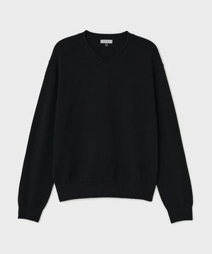 시티 브이넥 스웨터 - 블랙