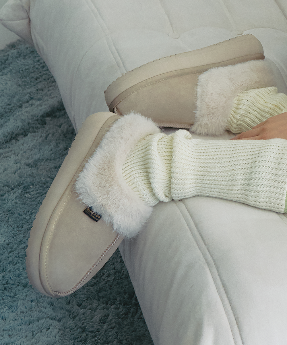 靴 CLOUDY FLATFORM FUR MULES Rockfish Weatherwear（ロックフィッシュウェザーウェア） スリッポン