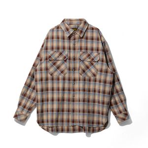 Concho Oversized Check Shirts Bluebrown