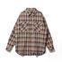 Concho Oversized Check Shirts Bluebrown