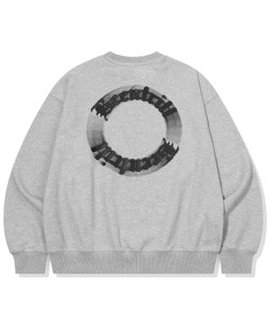 쉐이딩 레터링 맨투맨(멜란지 그레이)