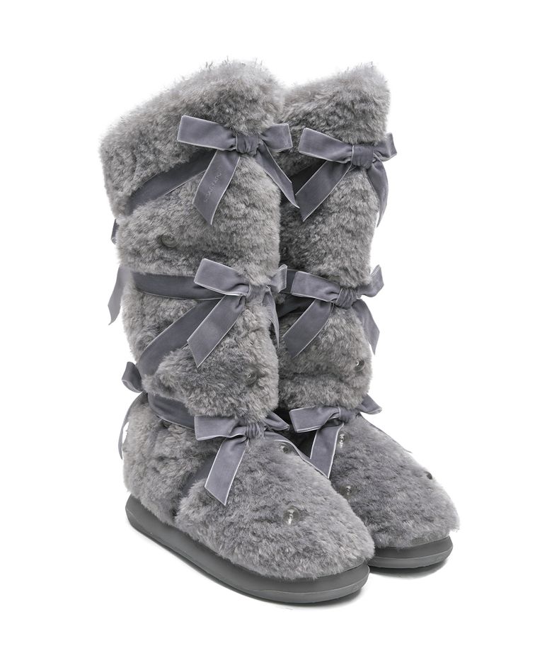 [X SUSAN FANG] FURRY LONG BOOTS - 2 colors