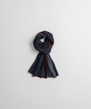 WASHED COTTON MUFFLER honeycomb