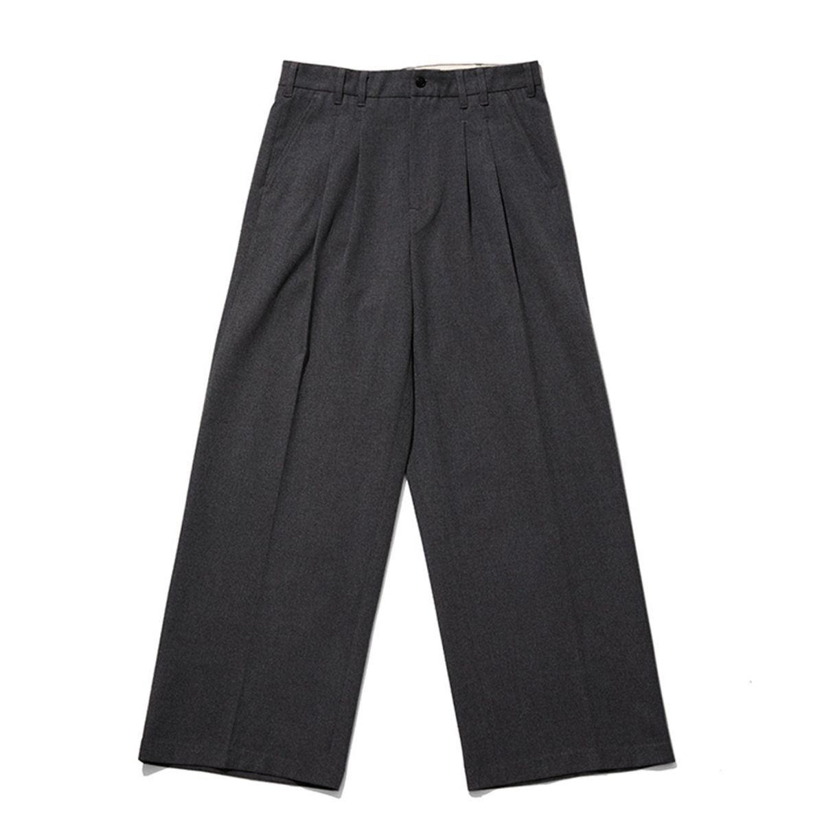 오가프(OGARP) Two Tuck Wide Pants Gray