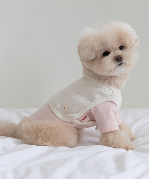 SSFW 코지 빕 셋업 - 핑크 크림