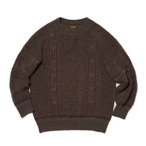 Mixpattern Pullover Knit Gray