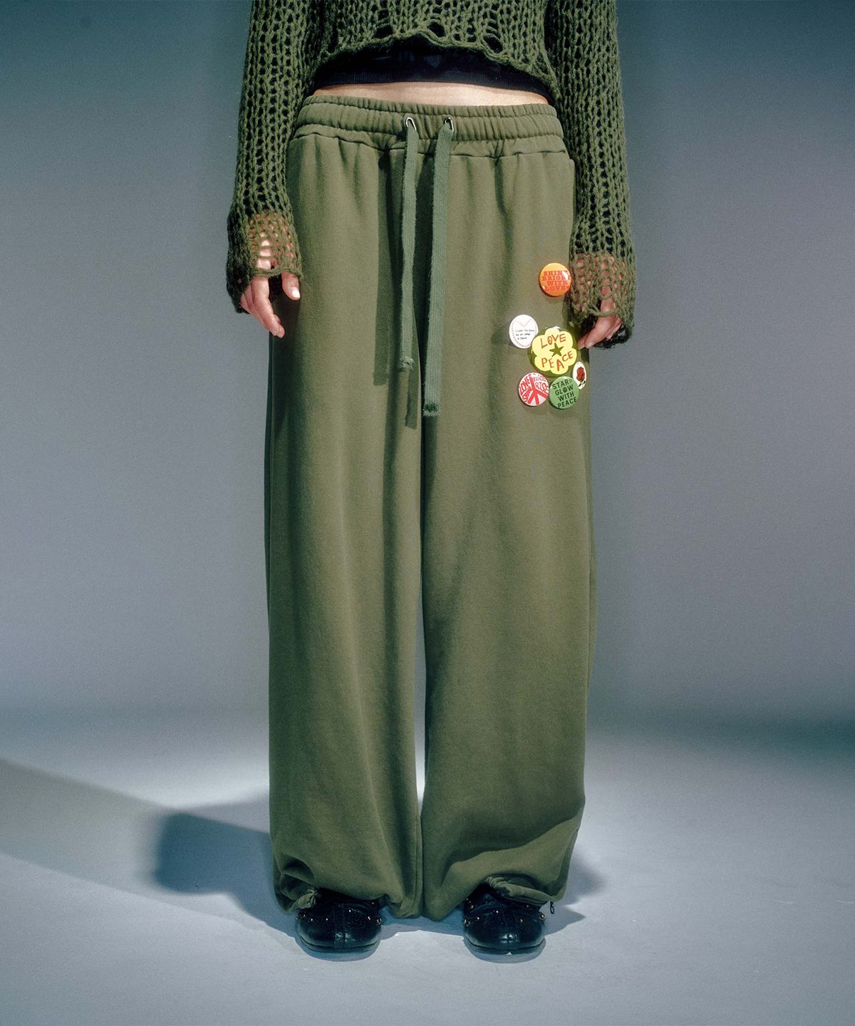 베이컨트 아카이브(VACANT ARCHIVE) WOMEN WORKSHOP WASHING JOGGER PANTS KHAKI