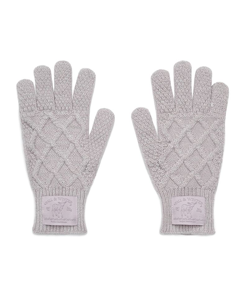 DIAMOND CABLE GLOVES - 4 colors