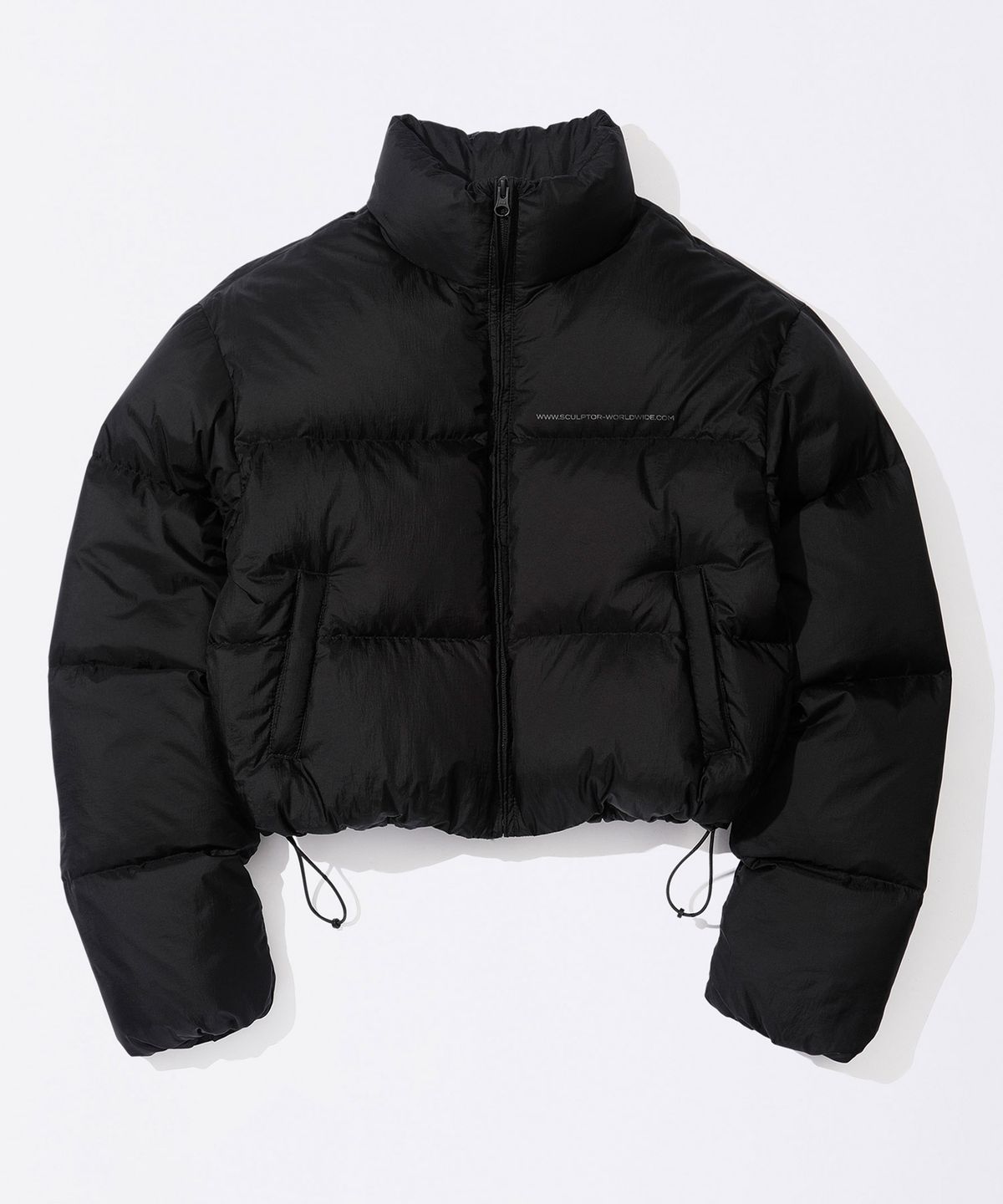 스컬프터(SCULPTOR) Matte Cropped Puffer Down Black