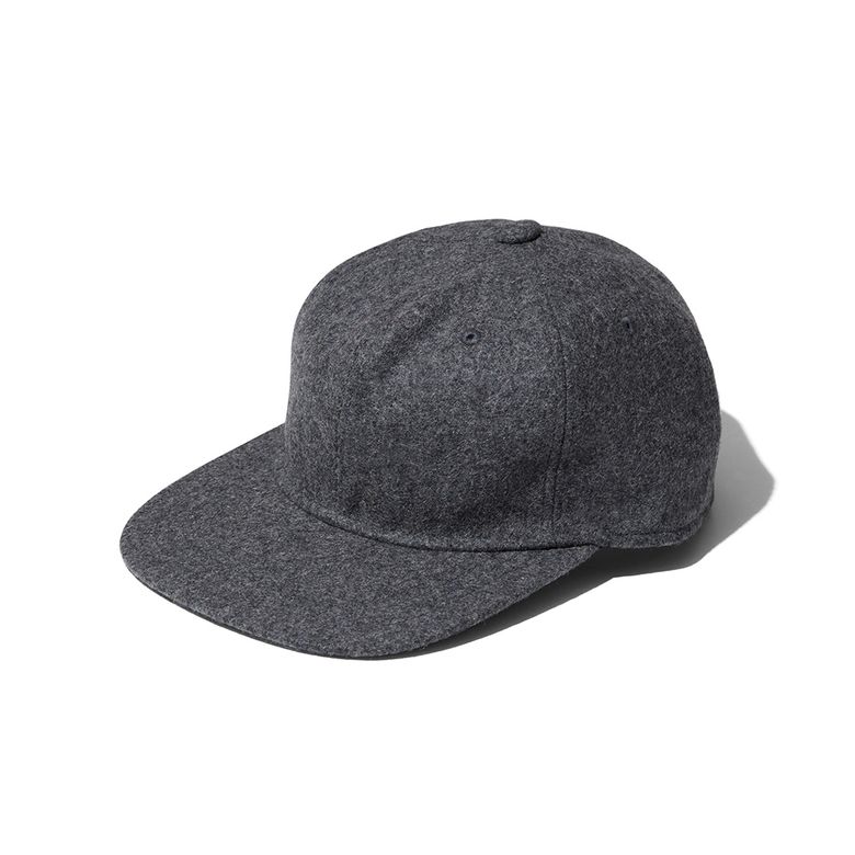 Wool Blend Solid Cap Charcoal