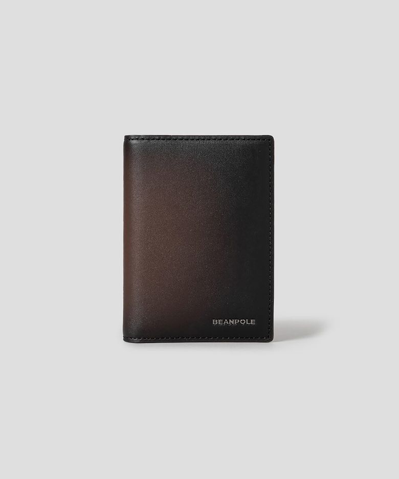 그라데이션 카드지갑 - 브라운