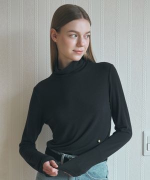 Classic Turtleneck Long Sleeve - Black