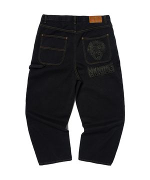 BIG PIERROT DENIM PANTS (BLACK)