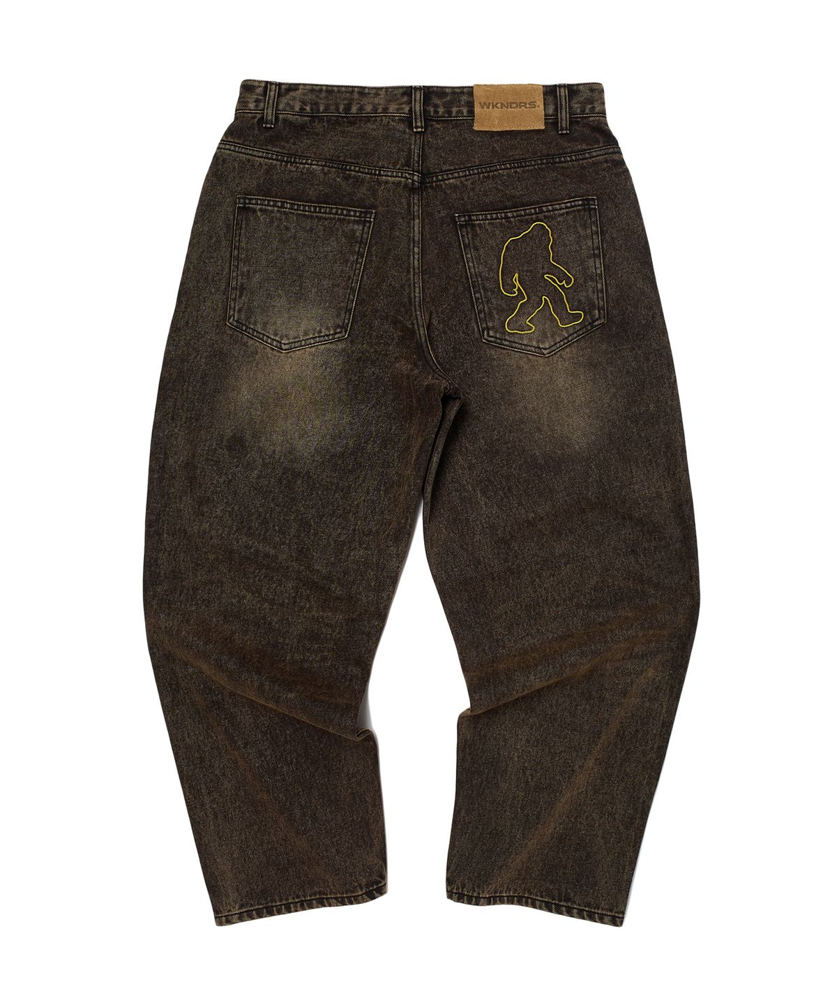 위캔더스(WKNDRS) VINTAGE BAGGY DENIM (BROWN)
