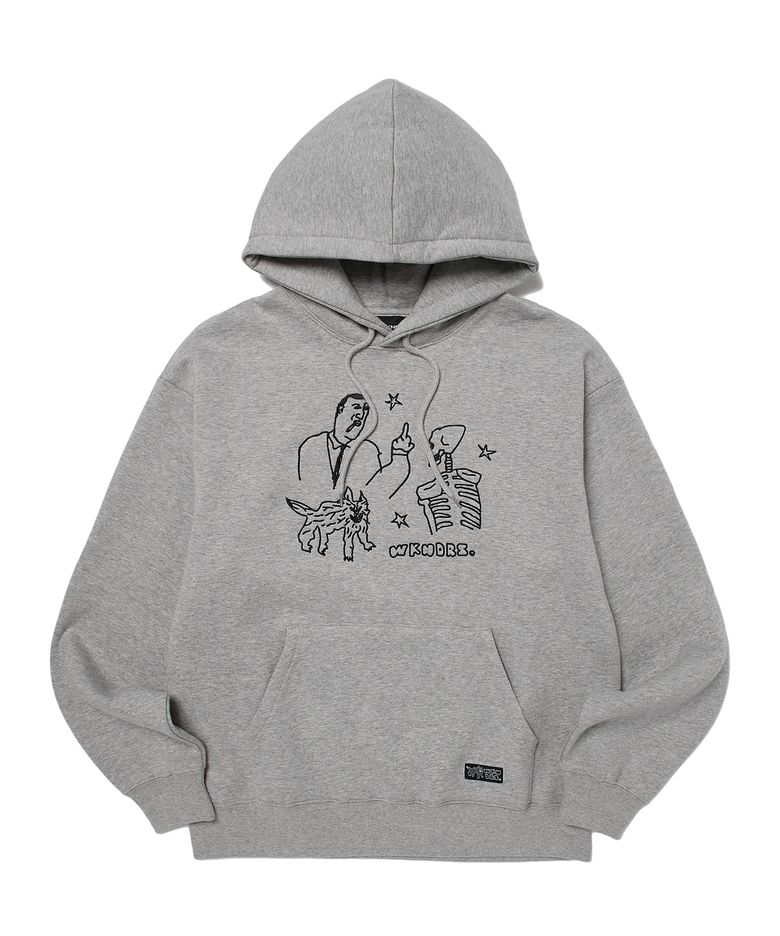 TATTOO HOODIE (M.GREY)