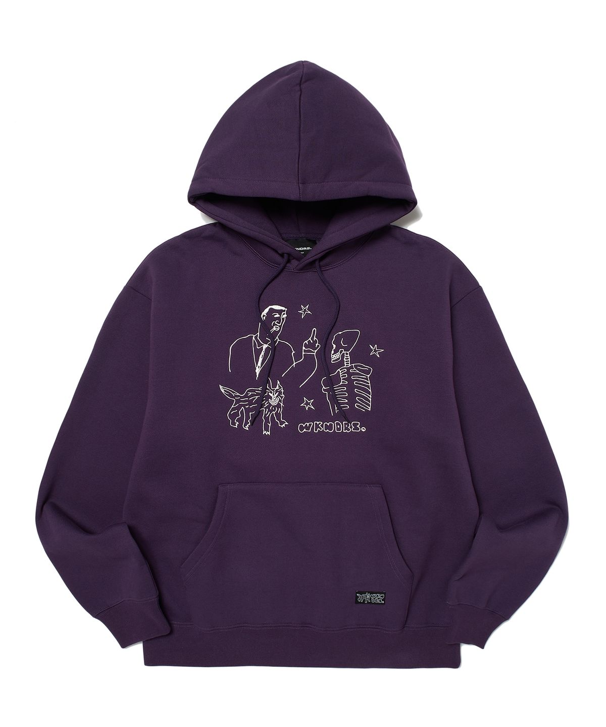위캔더스(WKNDRS) TATTOO HOODIE (PURPLE)