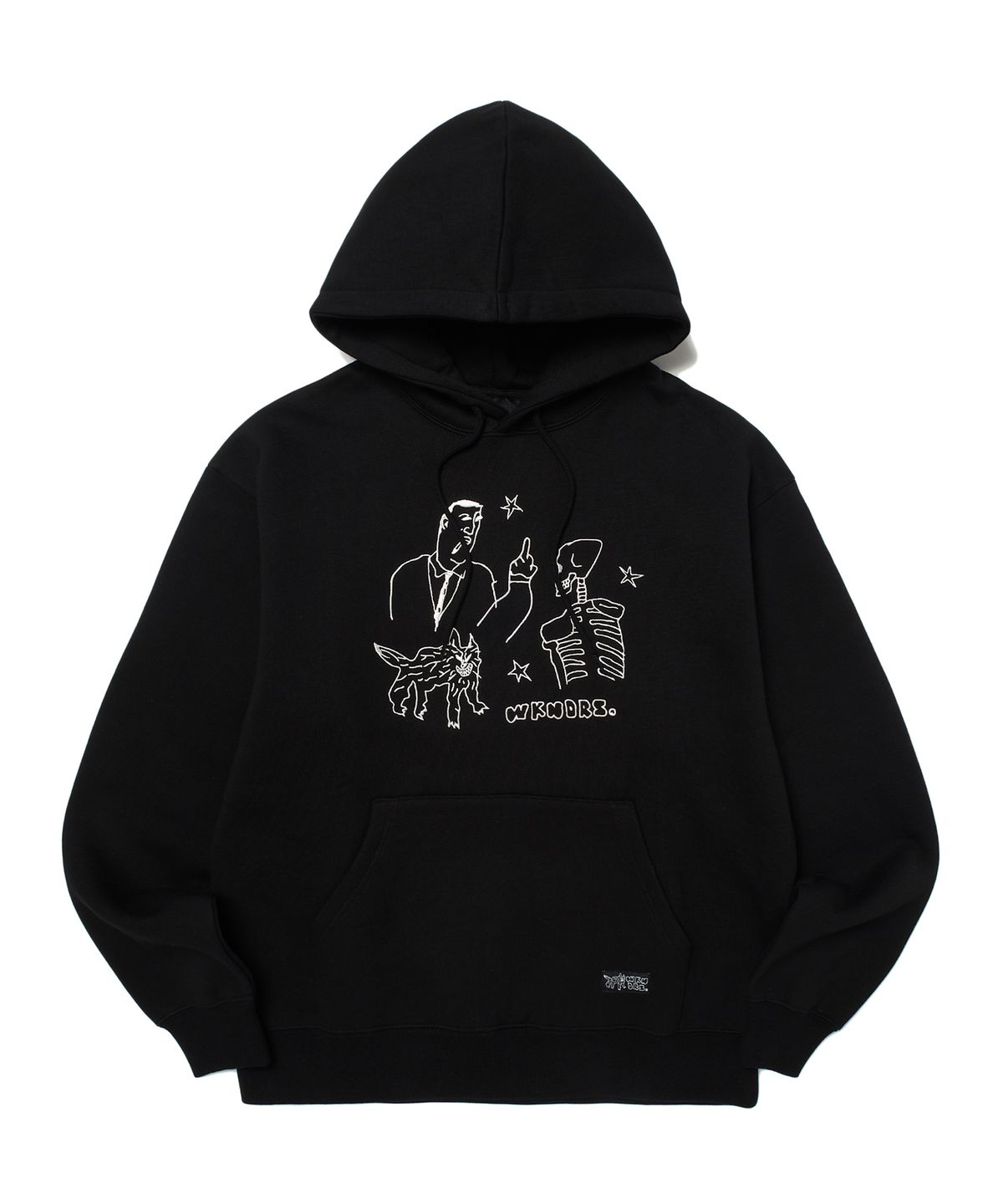 위캔더스(WKNDRS) TATTOO HOODIE (BLACK)