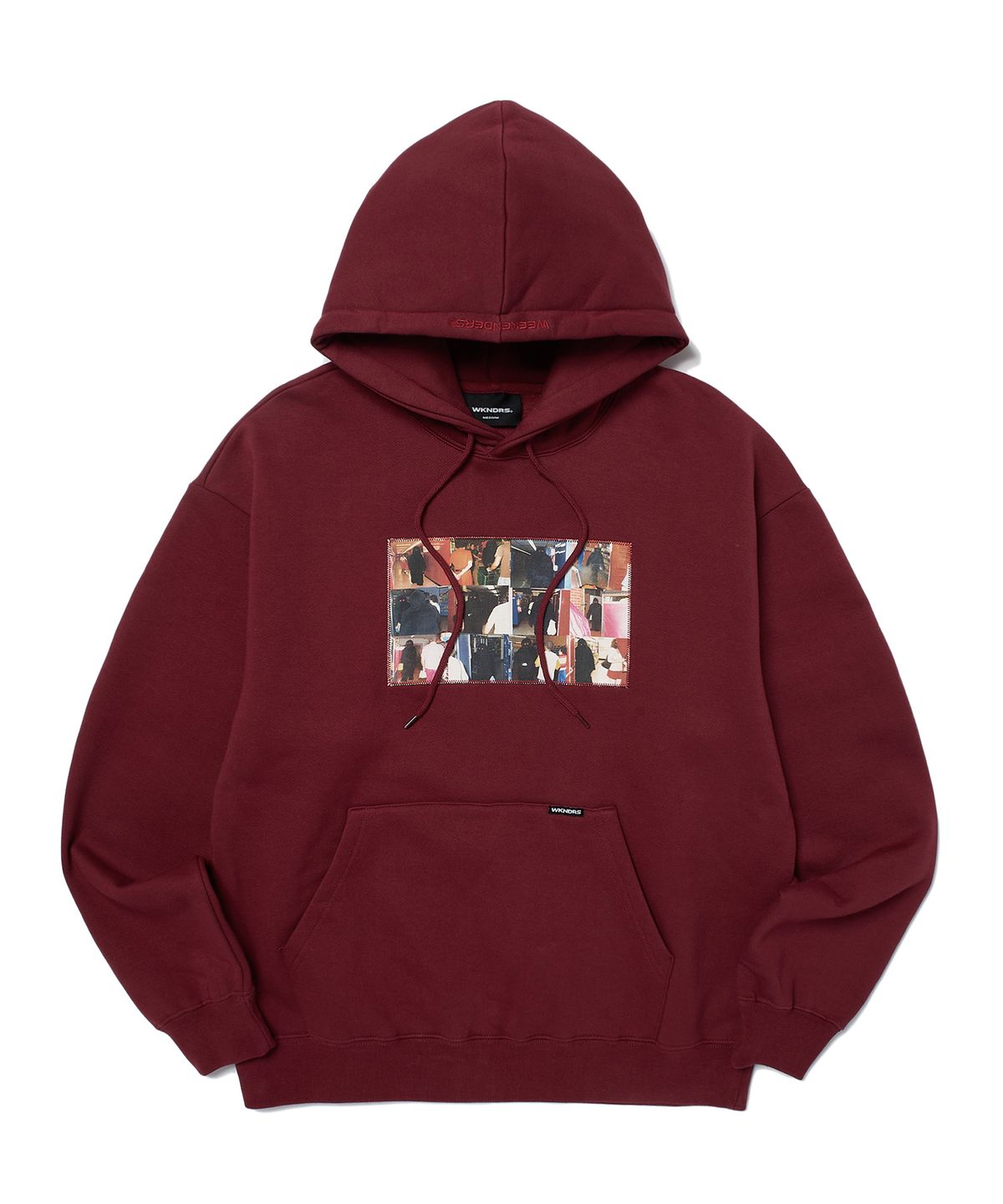 위캔더스(WKNDRS) BIG FOOT HOODIE (BURGUNDY)
