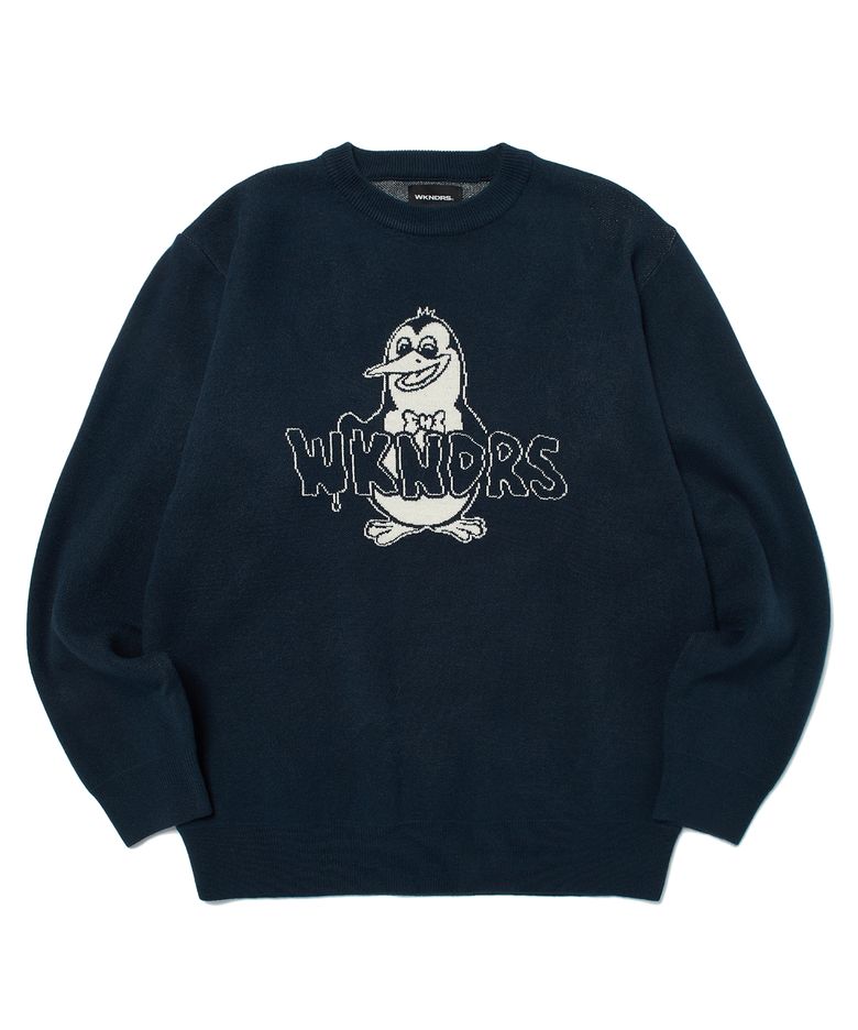 PENGUIN KNIT SWEATER (NAVY)