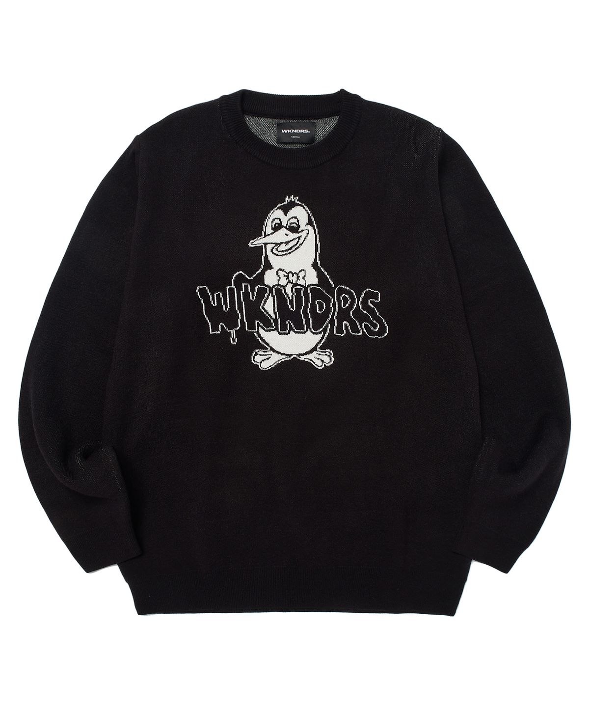 위캔더스(WKNDRS) PENGUIN KNIT SWEATER (BLACK)