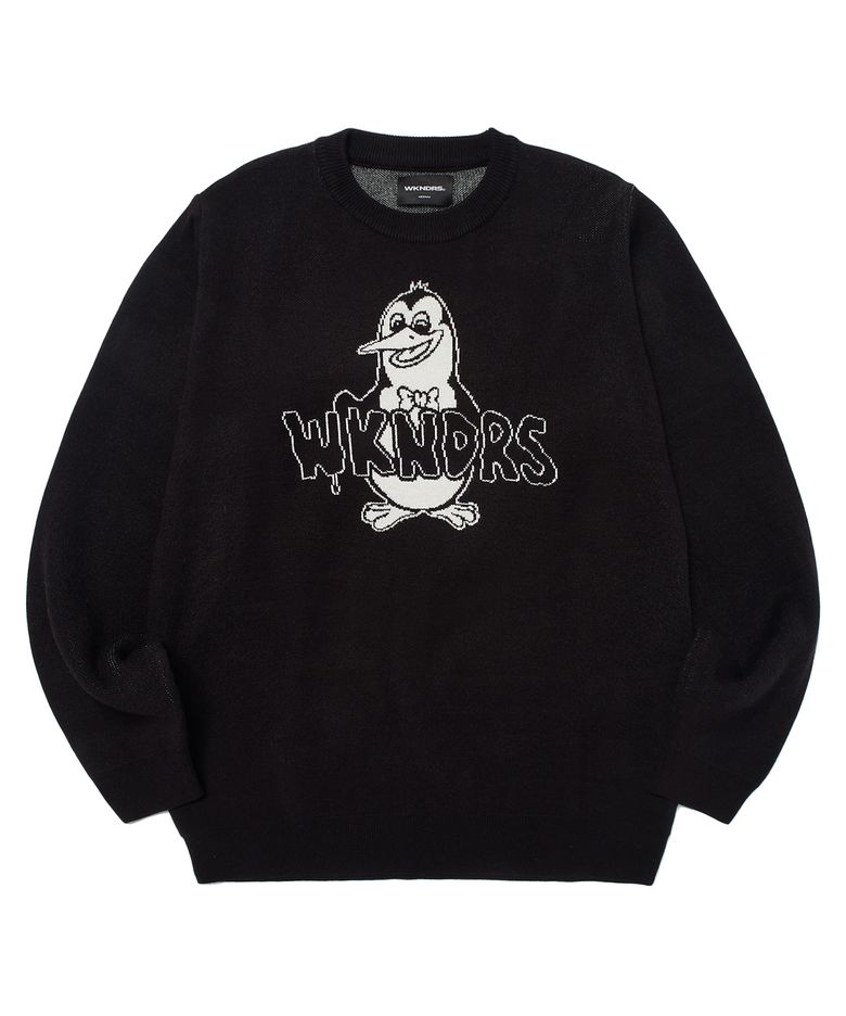 PENGUIN KNIT SWEATER (BLACK)