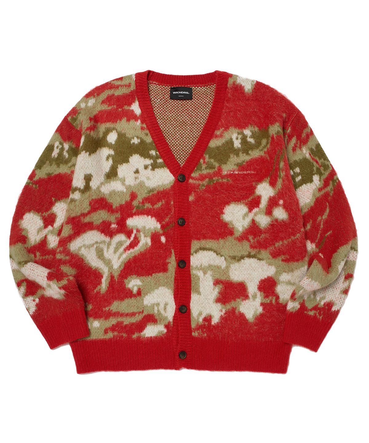 위캔더스(WKNDRS) MUSHROOM CARDIGAN (RED)