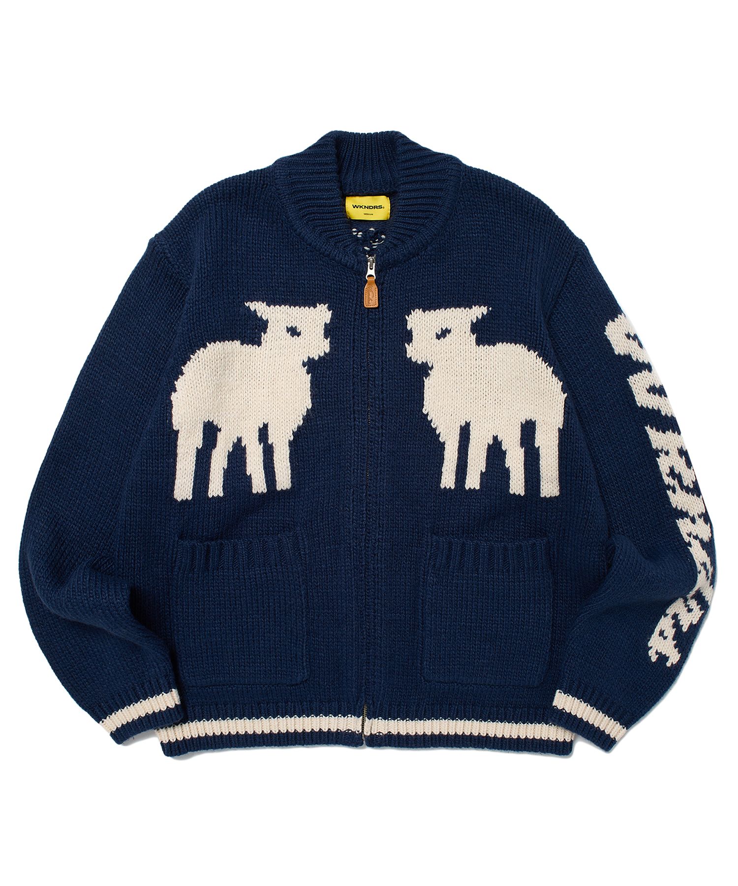 ジャケット・アウター andmary Mary knit cowichan navy ジャケット・アウター Andmary Mary knit cowichan navy ANDMARY】Mary
