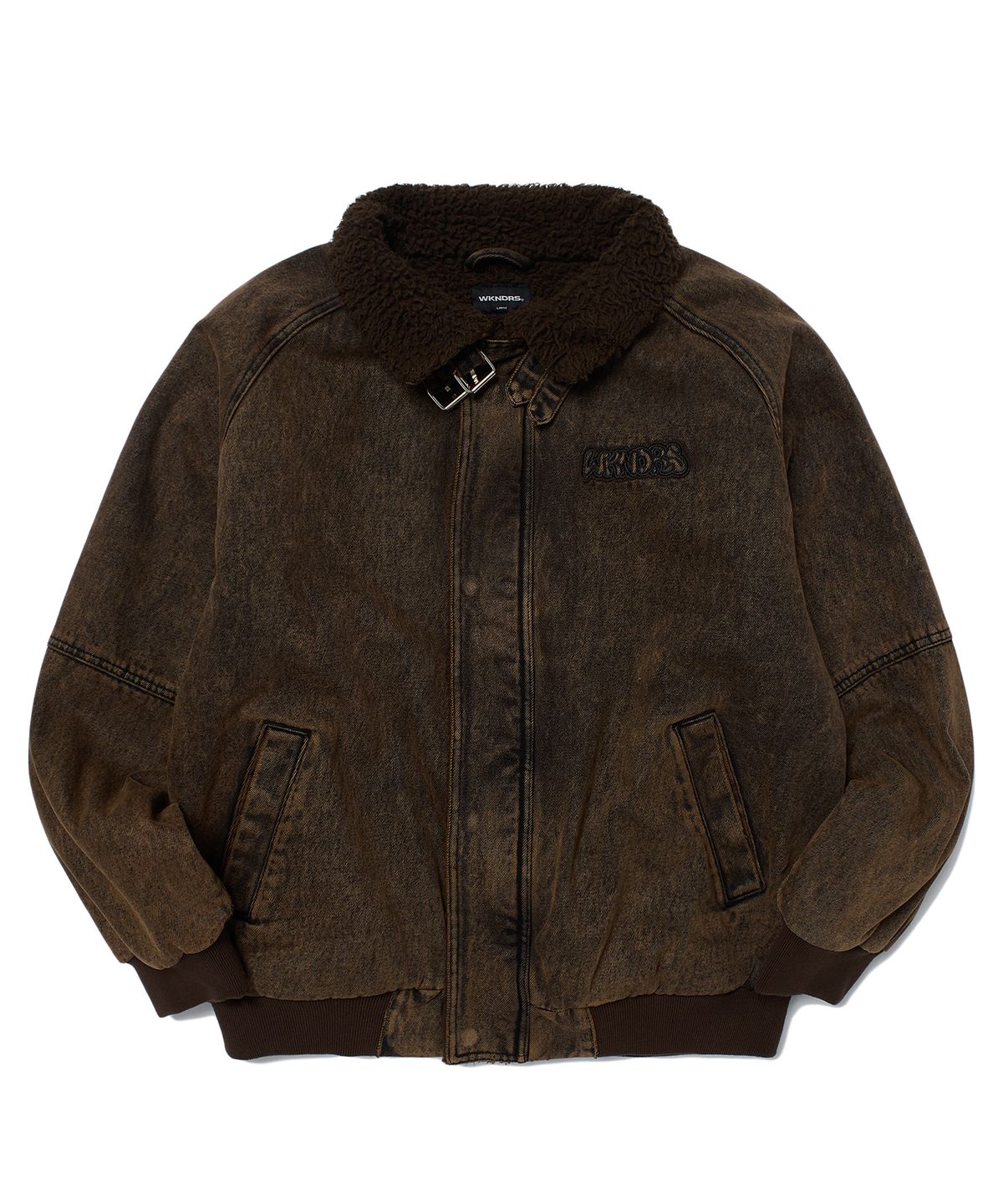 위캔더스(WKNDRS) DENIM SHERPA JK (BROWN)