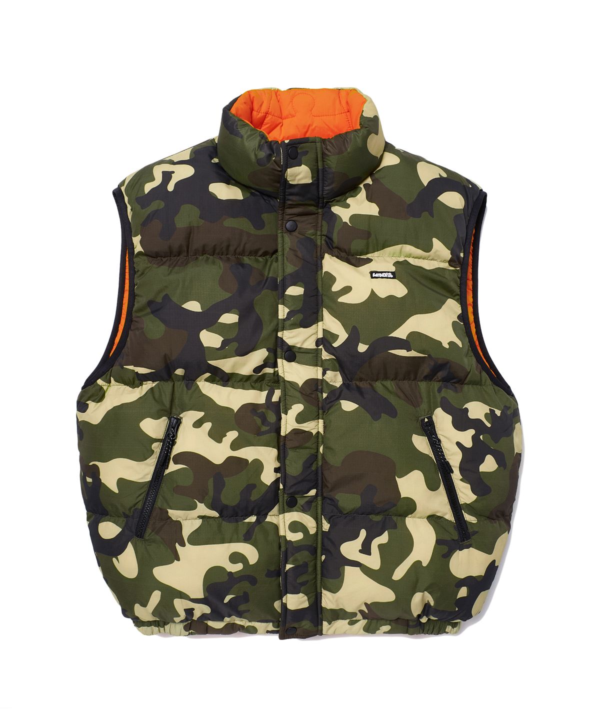 위캔더스(WKNDRS) PUZZLE PUFFER VEST (CAMO)