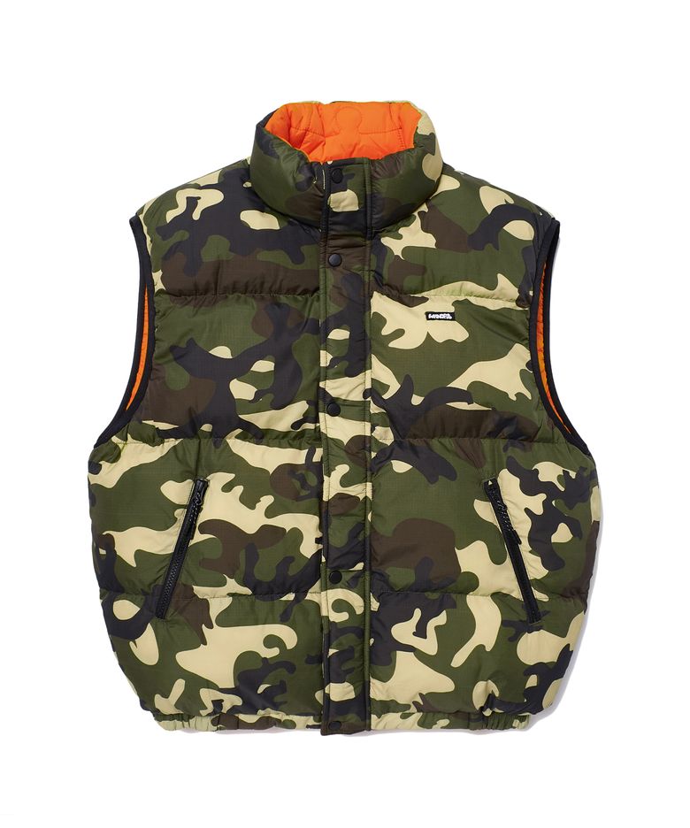 PUZZLE PUFFER VEST (CAMO)