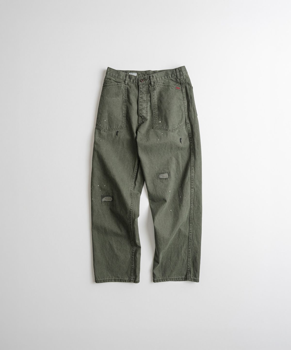 비헤비어(BEHEAVYER) DISTRESSED M35 TROUSER dust olive