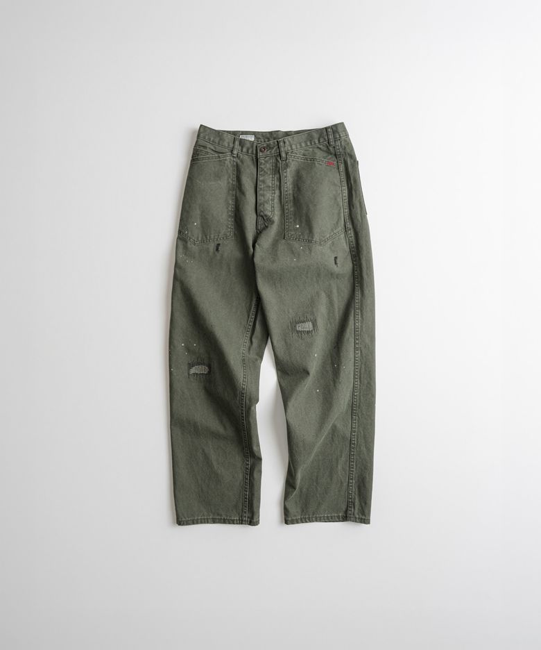 DISTRESSED M35 TROUSER dust olive