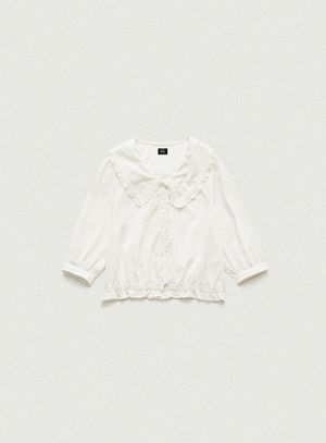 Cottage Ruffle Blouse_White