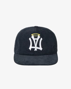 AE SYMBOL CORDUROY ANGEL WING CAP [NAVY]