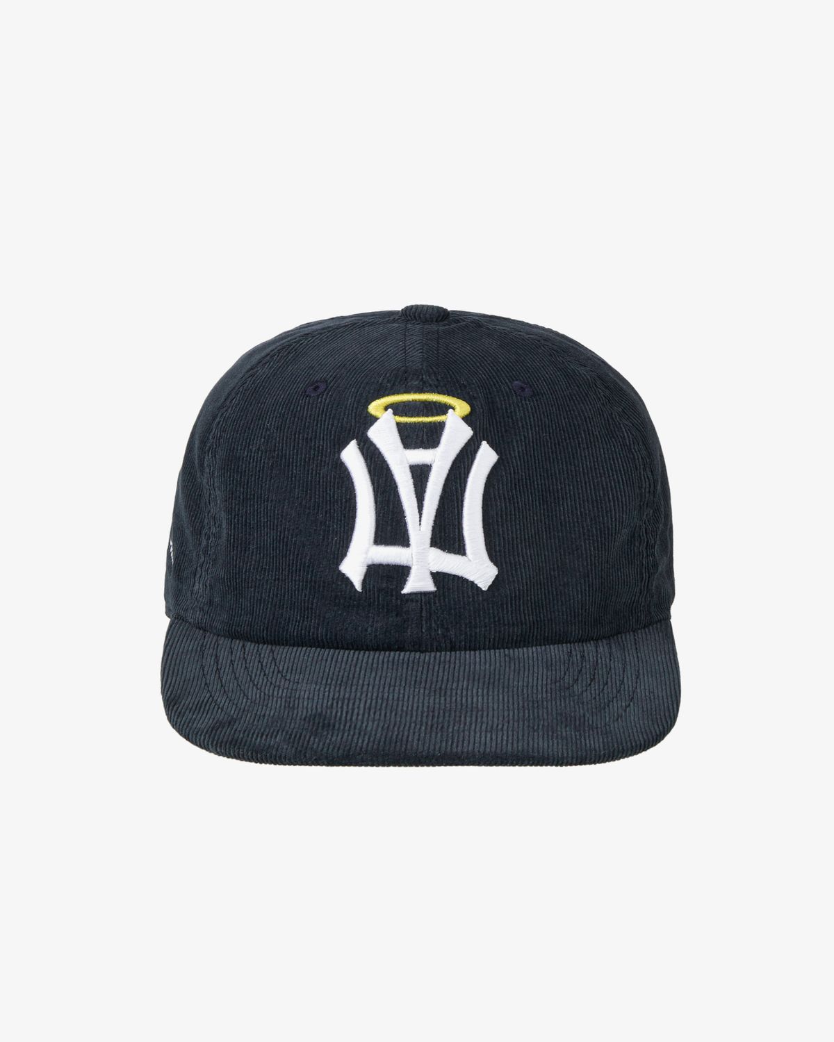 에이이에이이(AEAE) AE SYMBOL CORDUROY ANGEL WING CAP [NAVY]