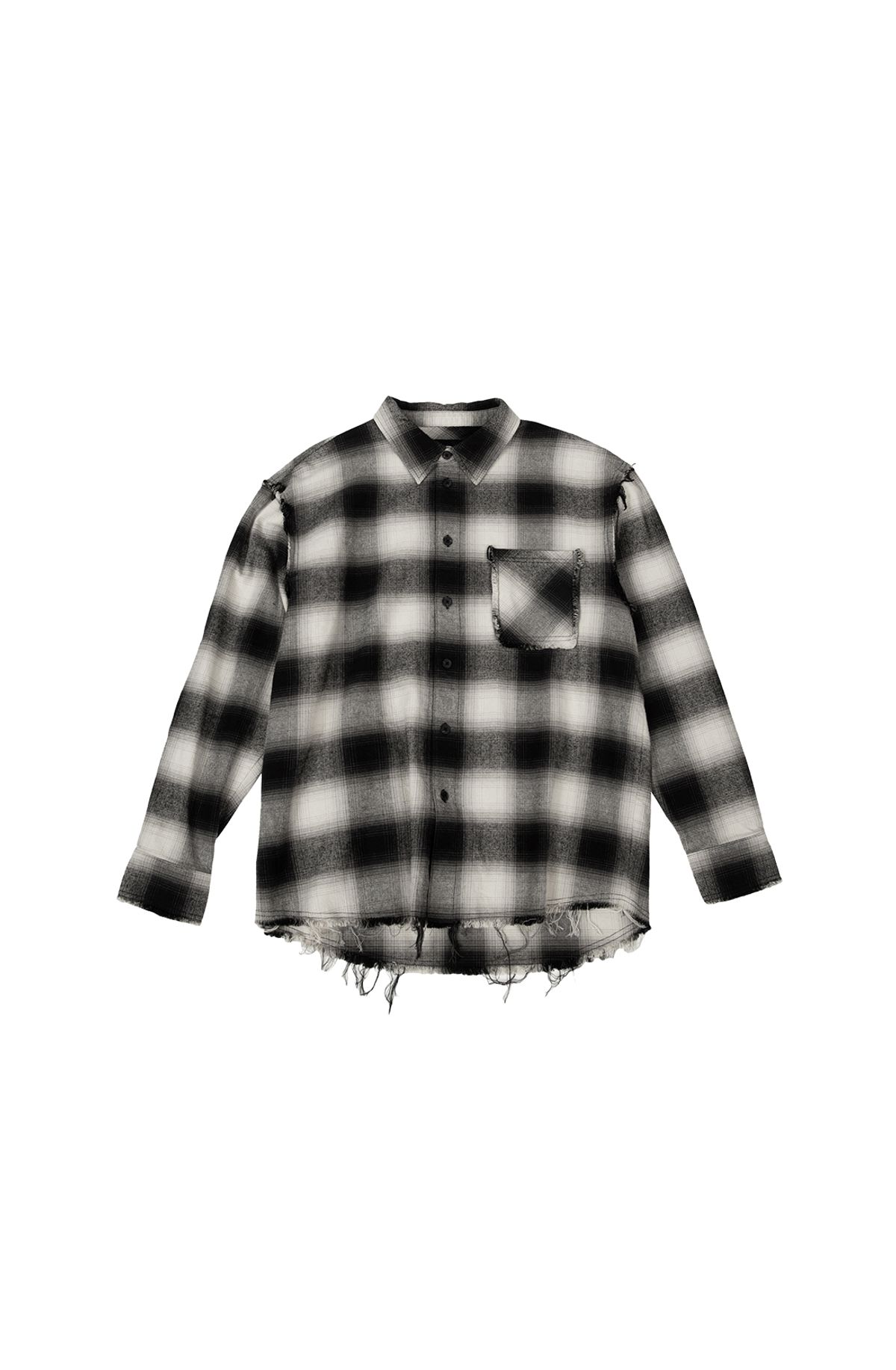 메아(MEA) VINTAGE CHECK SHIRT [CHARCOAL]