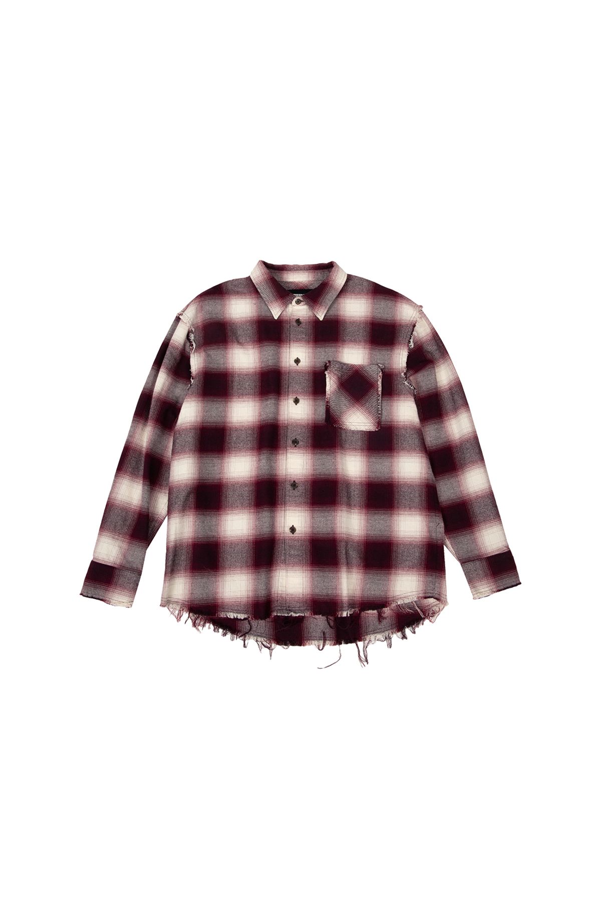 메아(MEA) VINTAGE CHECK SHIRT [RED]