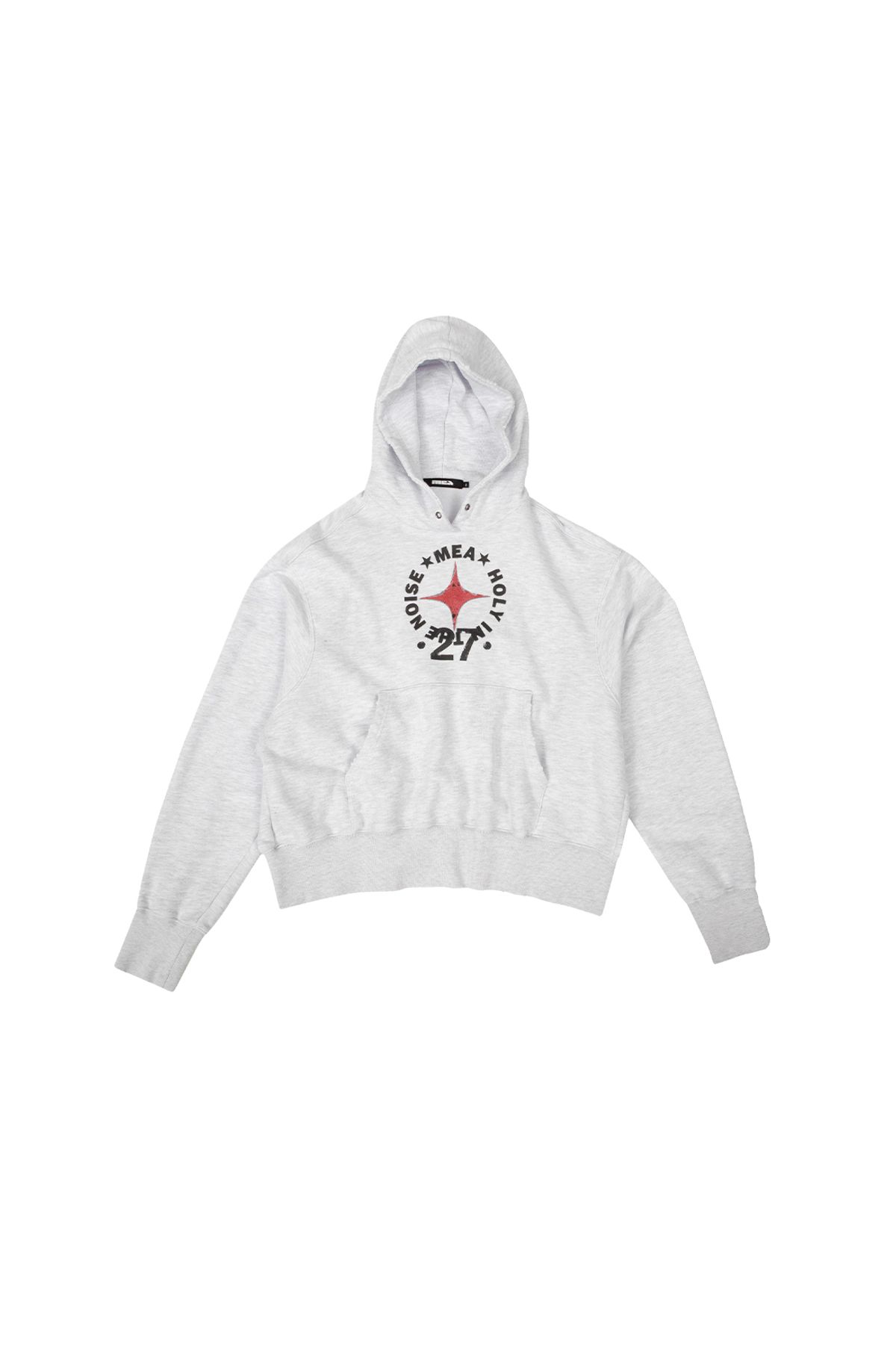 메아(MEA) DAMAGED 27 HOODIE [MELANGE GREY]
