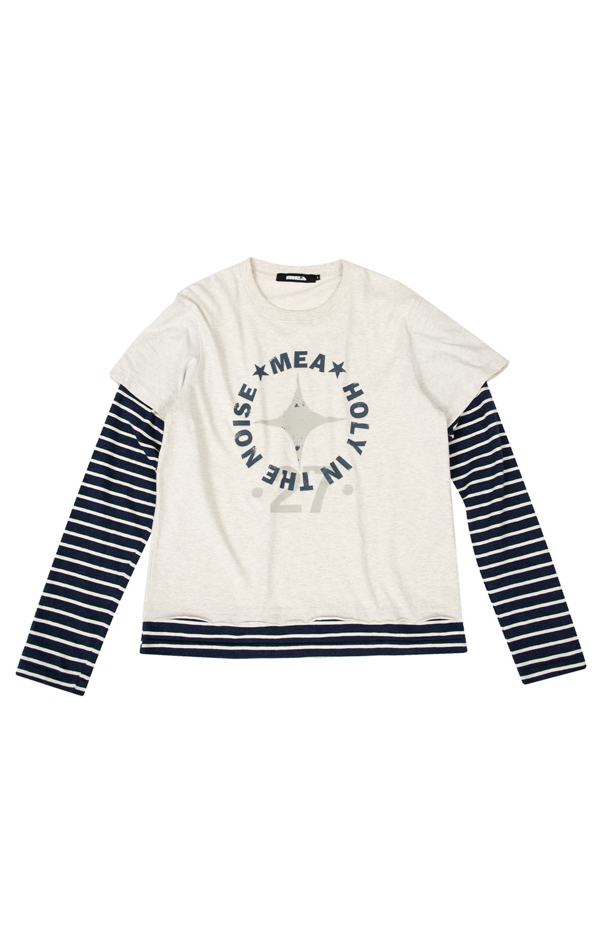 메아(MEA) LAYERED 27 L/S TOP [OATMEAL]
