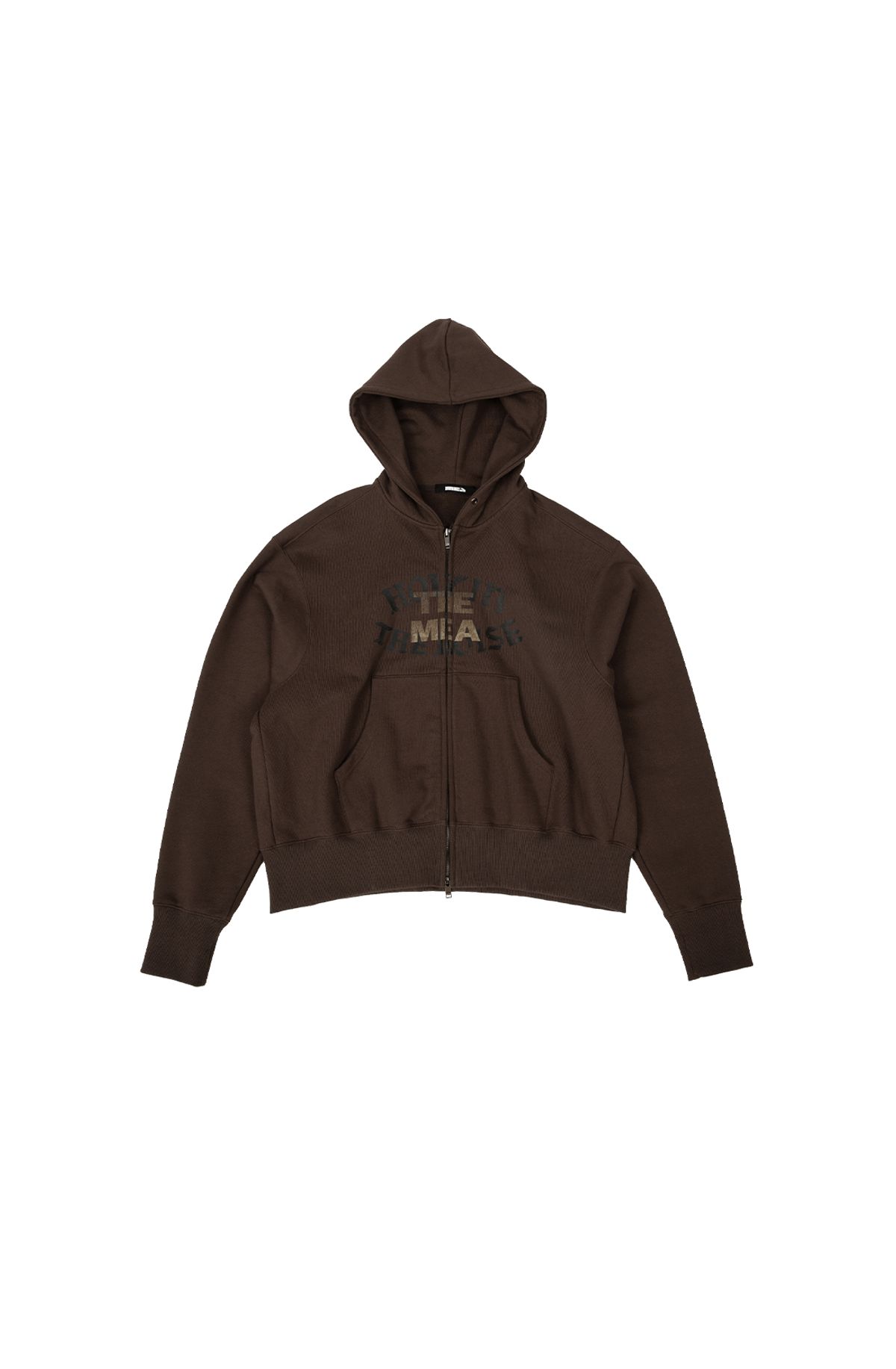 메아(MEA) LIP HOOD ZIP-UP [BROWN]