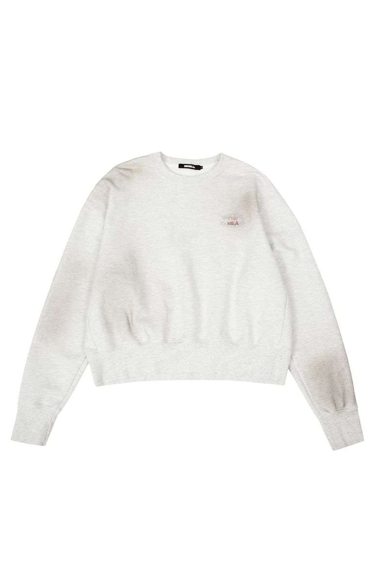 VINTAGE WASHED LIP SWEATSHIRT [MELANGE GREY]