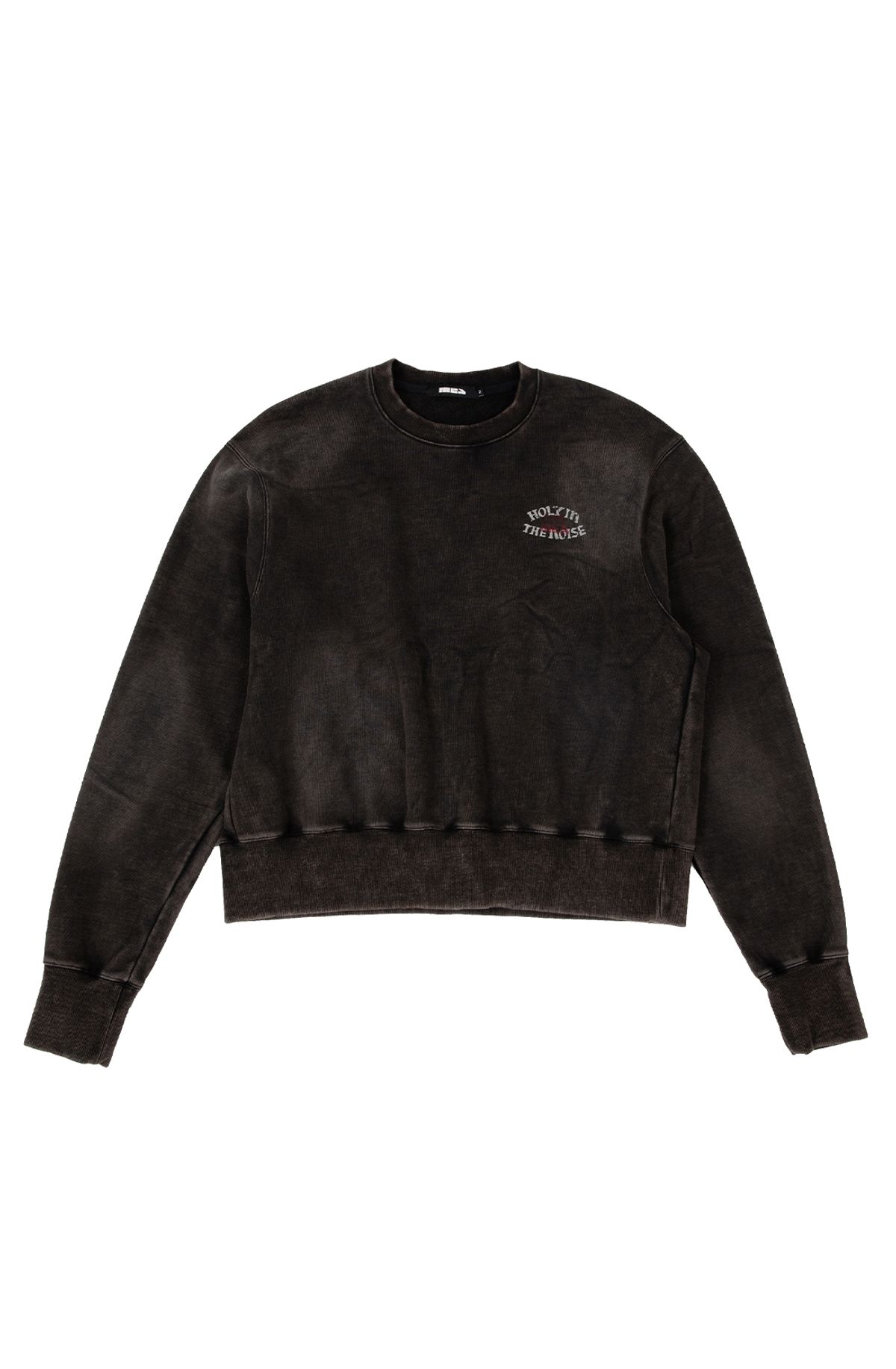 메아(MEA) VINTAGE WASHED LIP SWEATSHIRT [BLACK]