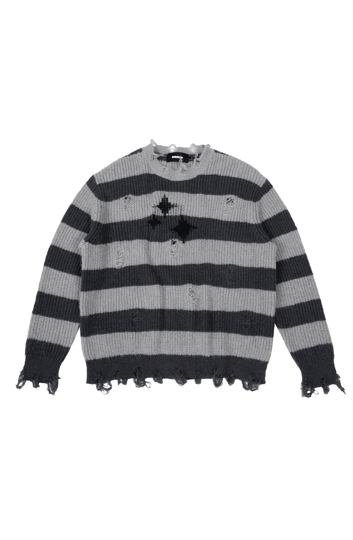 메아(MEA) VINTAGE STRIPED WOOL KNIT [GREY]