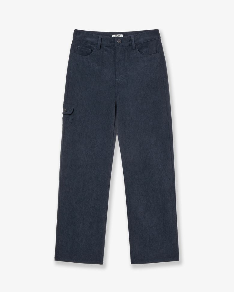 ROUND POCKET CORDUROY PANTS [NAVY]