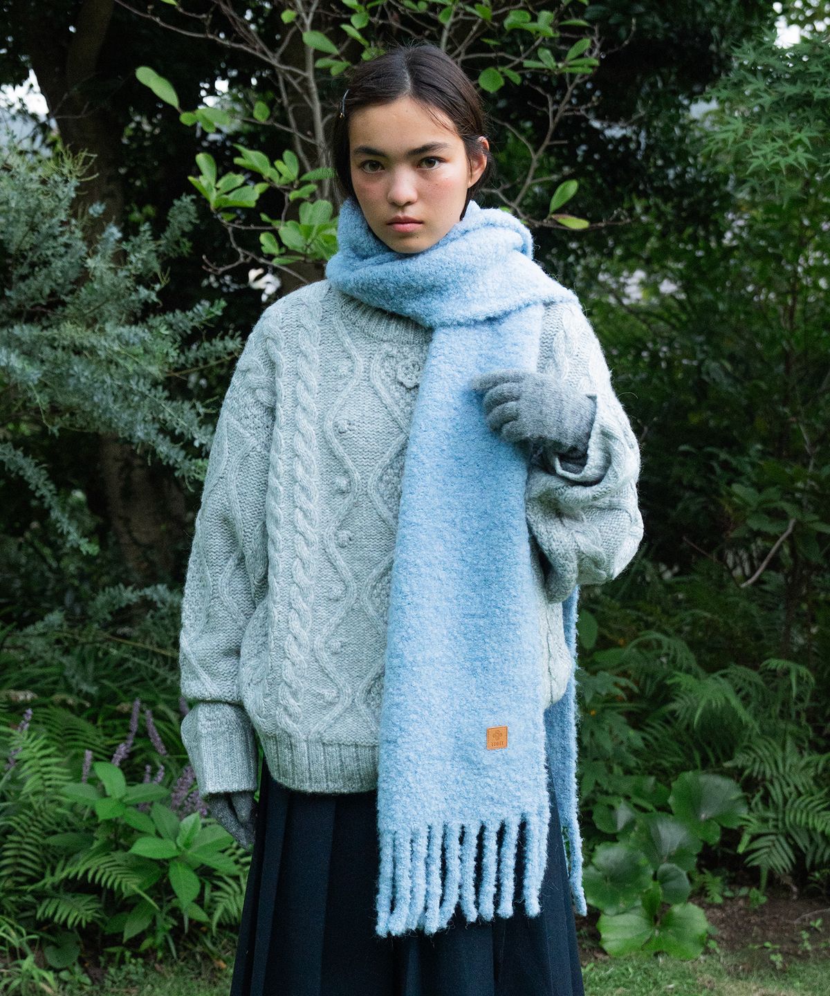 튜드먼트(TTUDEMENT) SOFT VOLUME MUFFLER BLUE