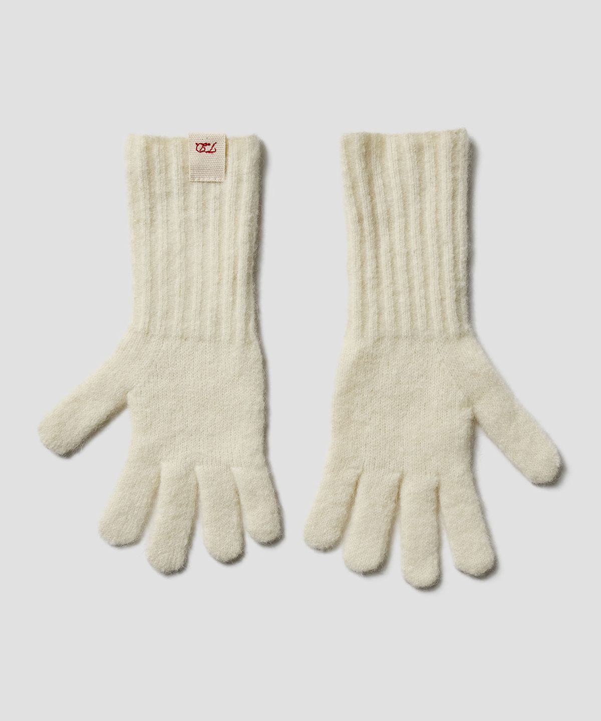 튜드먼트(TTUDEMENT) ALPACA WOOL KNIT GLOVES CREAM