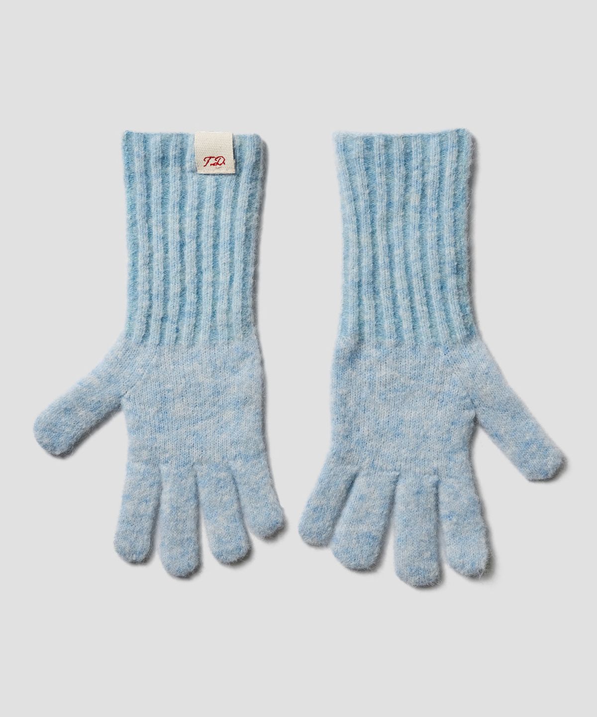 튜드먼트(TTUDEMENT) ALPACA WOOL KNIT GLOVES LIGHT BLUE